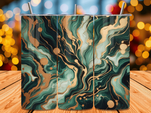Download Emerald Gold Marble Tumbler Wrap - Emerald gold marble Collection