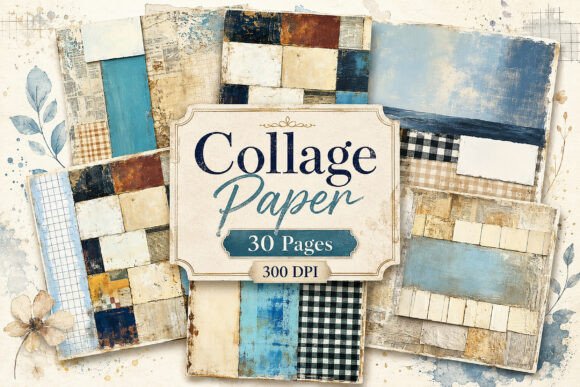 Download Shabby Chic Patchwork Digital Paper - Premium Resources