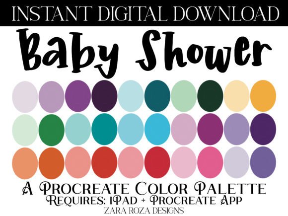 Download Baby Shower Procreate Color Palette - Premium Bundle